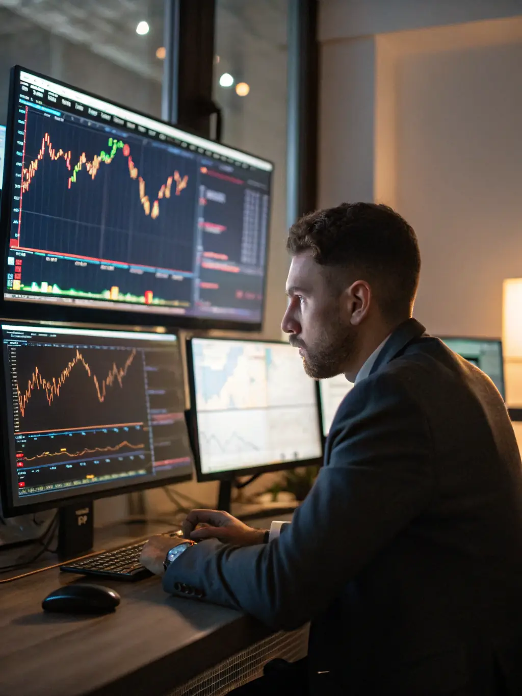 A user setting up complex automated trading strategies using TradingetView's platform, demonstrating the power of the 'Premium' membership.